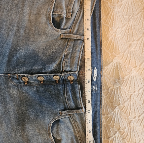 Old Navy Rockstar Super Skinny Mid Rise Women's Jeans - Blue Denim - Picture 8 of 11